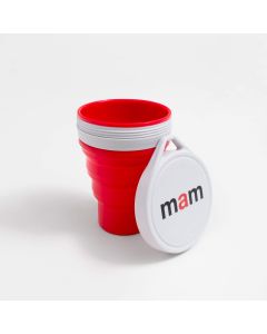 Copo reciclável vermelho Menos 1 lixo MAM